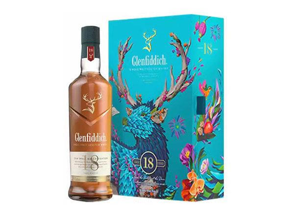 黄冈格兰菲迪回收格兰菲迪18年700ml春节礼盒装Glenfiddich苏格兰威士忌