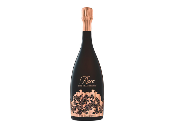 黄冈白雪香槟回收稀露香槟黑钻年份桃红香槟Rare Rose（礼盒装）