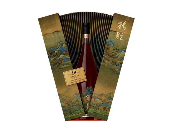 黄冈鹤驻18年黄酒回收鹤驻新花雕18年珍藏版千里江山图