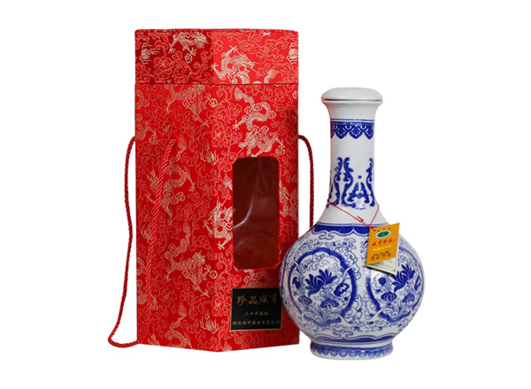 黄冈咸亨黄酒回收珍品咸亨三十年花雕酒青瓷瓶盒装绍兴黄酒2.5L